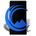 Up Black Blue Icon Pack Mod