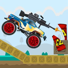 Machine Gun Car Destruction Mod
