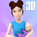 Bebé y mamá - Simulador 3D Mod