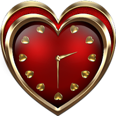 Heart Valentine Clock Widget Mod