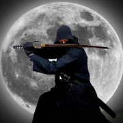 super-herói ninja lutando