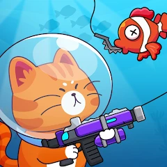 Mew Catching Fish