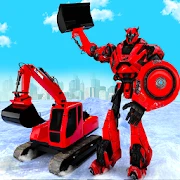 Escavadeira neve robô cervo