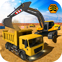 Excavator City Construction 3D icon