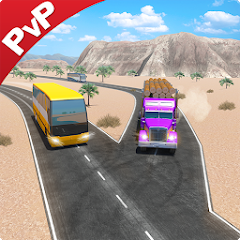 Bus vs Truck Race Mod
