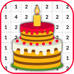 Birthday Cake Coloring Number icon