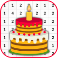 Birthday Cake Coloring Number icon