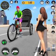 Bicycle Rickshaw Driving Games Mod