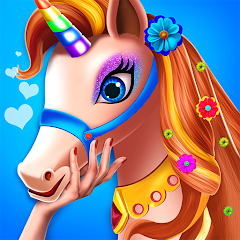 Unicorn Pony Horse Care Game icon