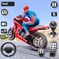 Spider Tricky Bike Stunts Race Mod