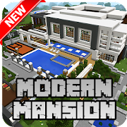 New Modern Mansion Map for Minecraft PE Mod