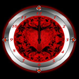 Red Valentine Clock Mod