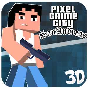 Pixel San Andreas Craft Crime City Mod