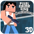 Pixel San Andreas Craft Crime City Mod