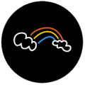 Dark Rainbow 2 Theme LG G6 G5 G4 - V30 V20 V10 icon