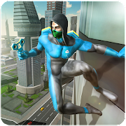 Fidget Spinner Flying Superhero Game – City Battle Mod