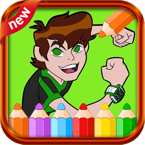 coloring of ban 10 world alien Mod apk download - coloring of ban 10