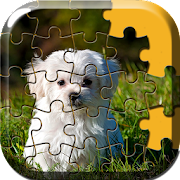 Cute Dog Puzzle Games Mod