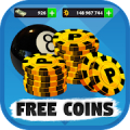 Free 8ball pool coins icon