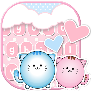 Cat Keyboard Pink Kitty Theme icon