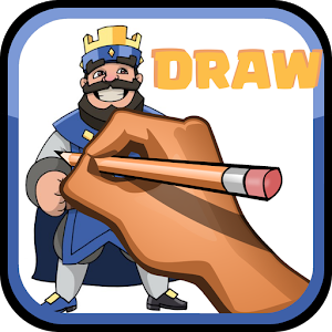 How to Draw a King  Clash Royale 