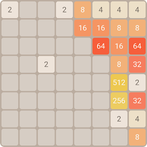 PLAYING 2048 with 8x8 