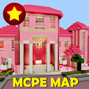 Pink House for Girls. Minecraft Map Mod