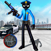 Police Stickman Rope Hero Gangstar Crime Mafia Mod