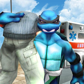 Flying Ninja Warrior Turtle City Rescue Mission 3D icon