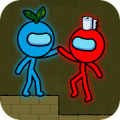 Red and Blue Stickman : Animation Parkour Mod
