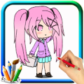 Drawing and Coloring for Gacha Life Mod