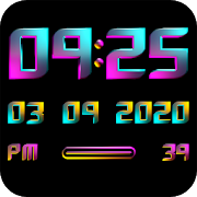 CYBERNEON Digital Clock Widget Mod