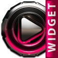 Poweramp widget Raspberry Glow Mod