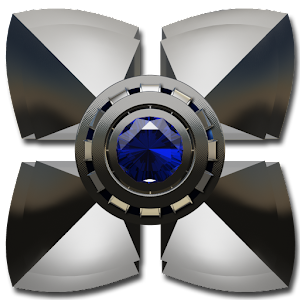 Next Launcher Theme Blue Saphir Mod