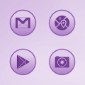 Bubble Gum Violet Icons icon