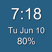 1x1 Clock and Battery Widget icon