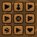 Royale Anna Black On Brown Icons‏ Mod