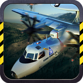 3D Army plane flight simulator icon