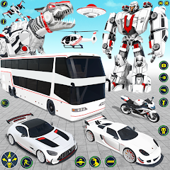 School Bus Robot Car Game Mod