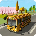 School Bus Game Blocky World‏ Mod