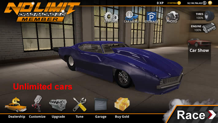 No Limit Drag Racing 2 mod