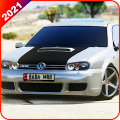 Extreme City Car Drive Simulator 2021 : VW Golf Mod
