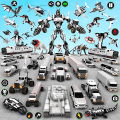 Polis robotu araba oyunu 3d Mod