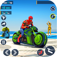 Superhero Tricky Bike Race Mod Apk