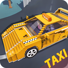 Blocky Taxi Driver: City Rush Mod