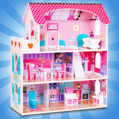 Baby Girl Doll House Up Design icon