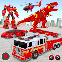 Fire Truck Robot Car Game Mod