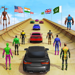 Mega Ramp Car Stunt Hero Games Mod