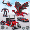 Dragon Robot Car Games 3d icon