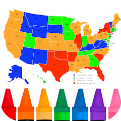US Map Coloring
